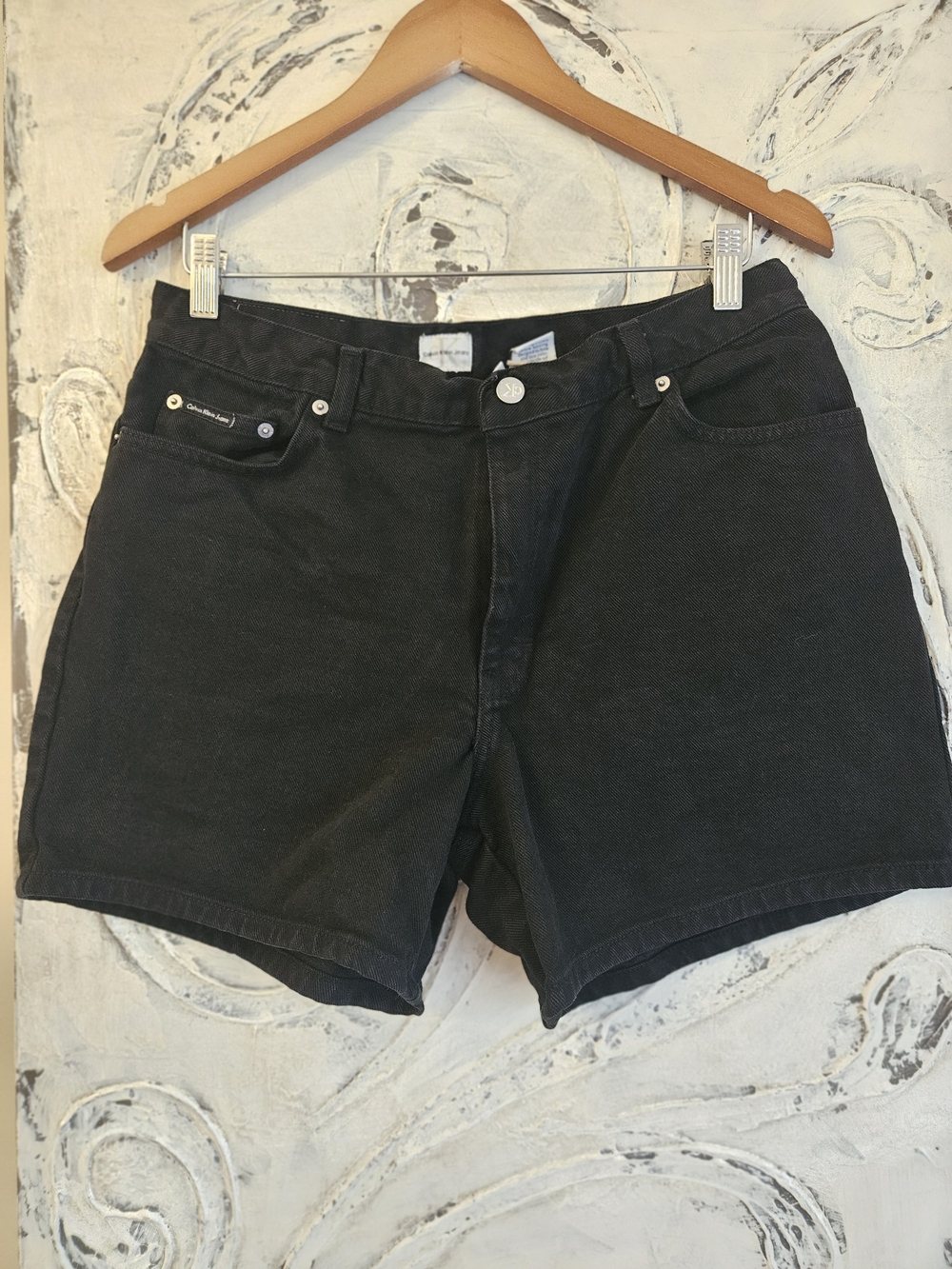 Vintage Classic Black Women's Denim Shorts
